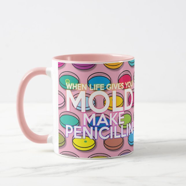 När Livet Ger Dig Form Svamp Kul Rosa Mugg (Vänster)