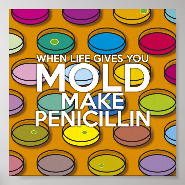 NÄR LIVET GER DIG MOGEL, GÖR PENICILLIN POSTER (Framsidan)