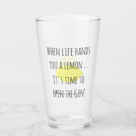 När livet händer dig.. öppna gin. Personlig Glaskopp