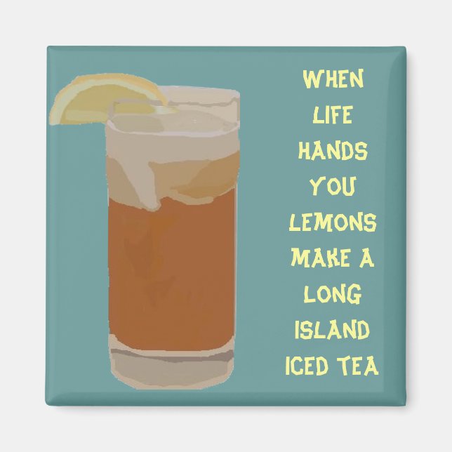 När livet händer du citroner.... magnet (Framsidan)