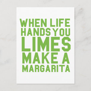 När Livet Händer gör Limes en Margarita Vykort