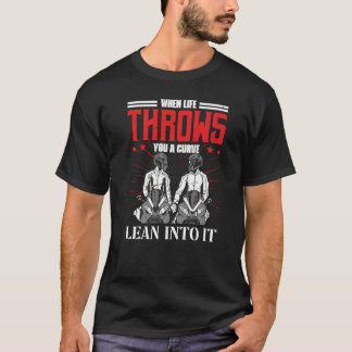 När livet kastar en kurvmotorcykel för t shirt