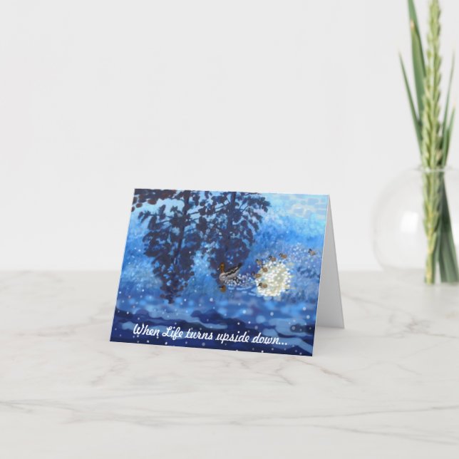 När Livet vänder upp och ner Kort (Framsida)