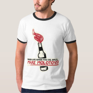 när livge som du oljer, gör spill molotovs bp t-shirt