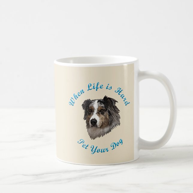 När livslängden är svår (Australian shepherd) Kaffemugg (Höger)