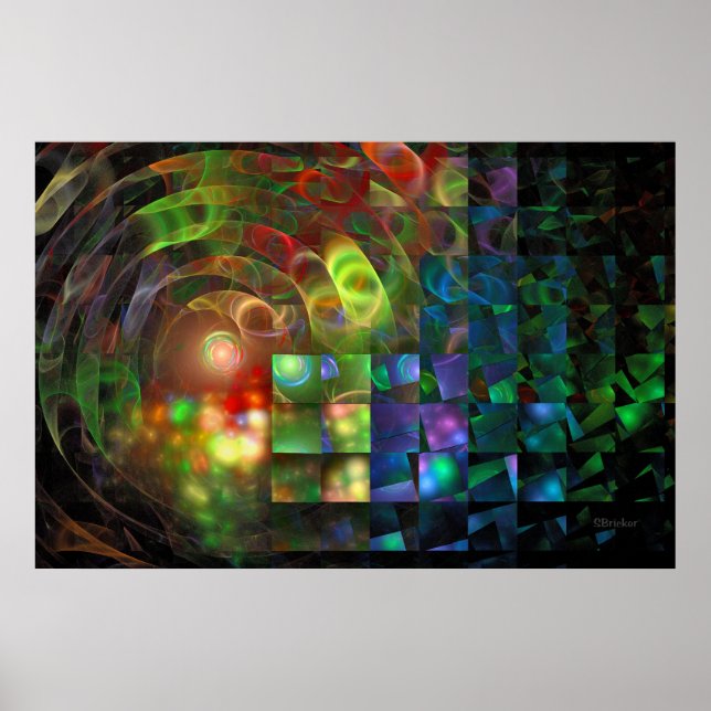 "När ljus möter illusion" Poster (Framsidan)