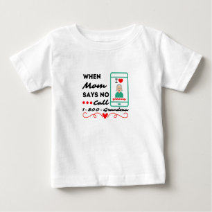När mamma inte ringer... 1-800-mormor t shirt