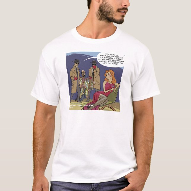 När män flaxar roligt t-shirt (Framsida)