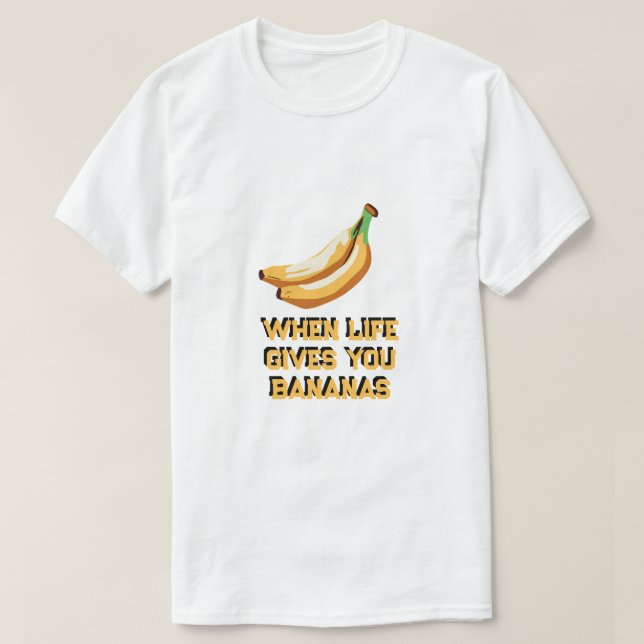 när man i livet ge producerar bananbröd t shirt (Design framsida)