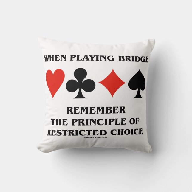 När man spelar Bridge Principen om Begränsad Val Kudde (Framsida)