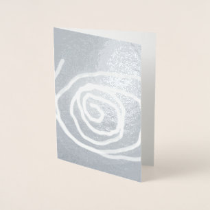 När Måne rör sig i Spiral, abstrakt spiral Folierat Kort