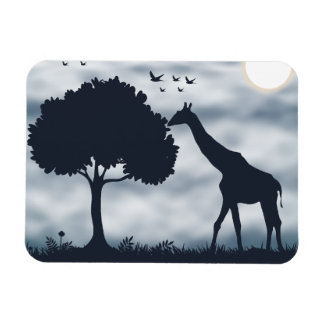 När Måne viskar till Giraffe Magnet