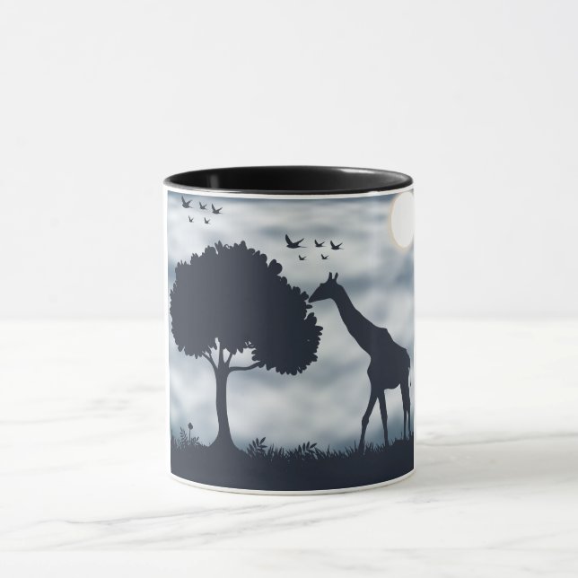 När Måne viskar till Giraffe Mugg (Center)