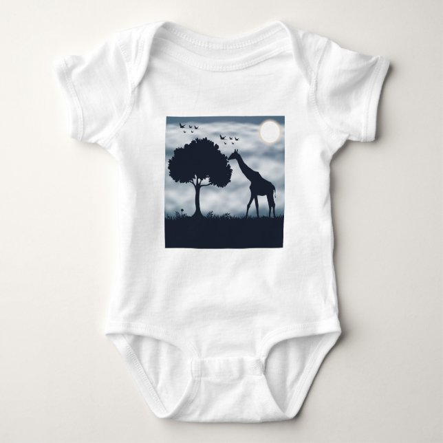 När Måne viskar till Giraffe T Shirt (Framsida)