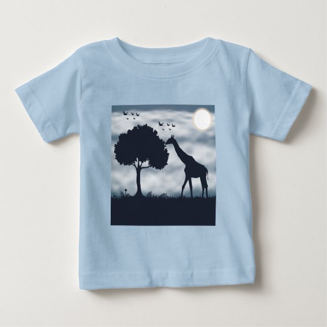 När Måne viskar till Giraffe T Shirt (Framsida)