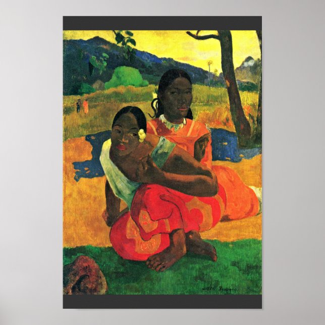 När marry du? (Faa Nafea Ipoipo?) från Gauguin Poster (Framsidan)