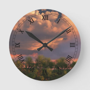 När mars blåser dess horn-klocka rund klocka