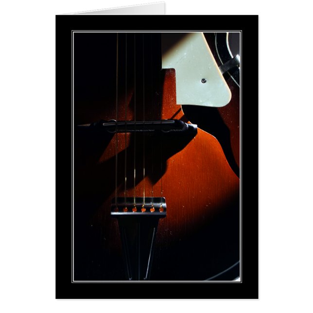 När mitt gitarr försiktigt raderar gratulationskor hälsningskort (Framsidan)