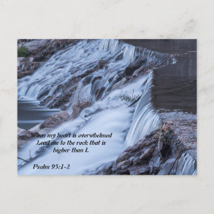 När mitt hjärta är överväldigat Psalm 95:1-2 Vykort