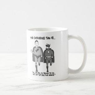 När mugg för klassiker för Superheroesvänd 40