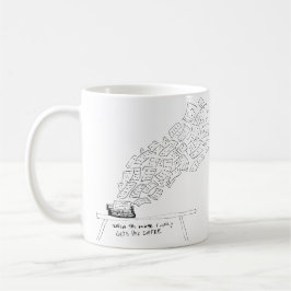 När Musan äntligen får sitt kaffe Kaffemugg