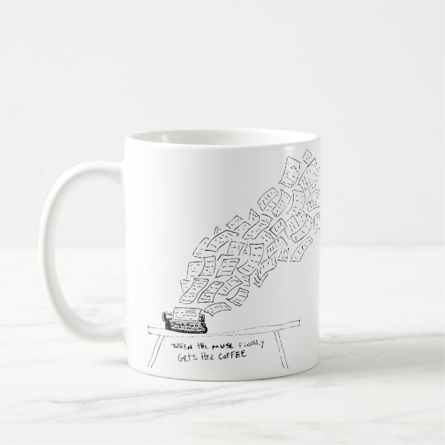 När Musan äntligen får sitt kaffe Kaffemugg (Vänster)