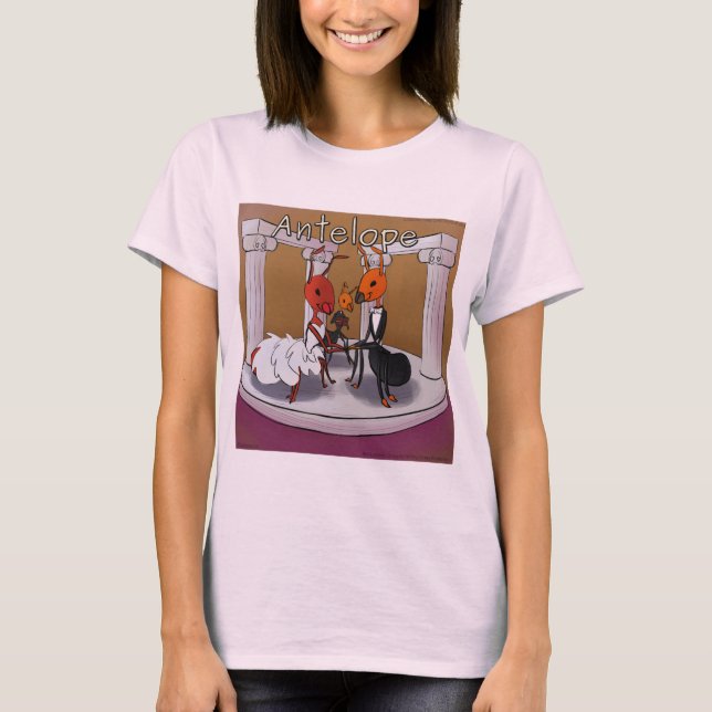När myror rymmer kvinnors rolig rick london t shirt (Framsida)
