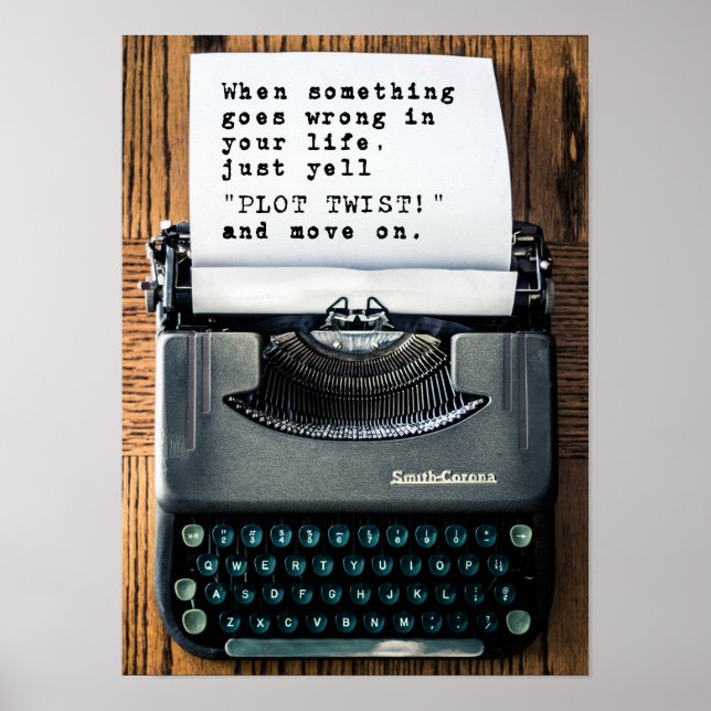 När något går fel, så säg bara "PLOT TWIST!" Poster (Framsidan)