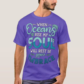 När Oceans Stiga upp min själ Freediving Dive Free T Shirt