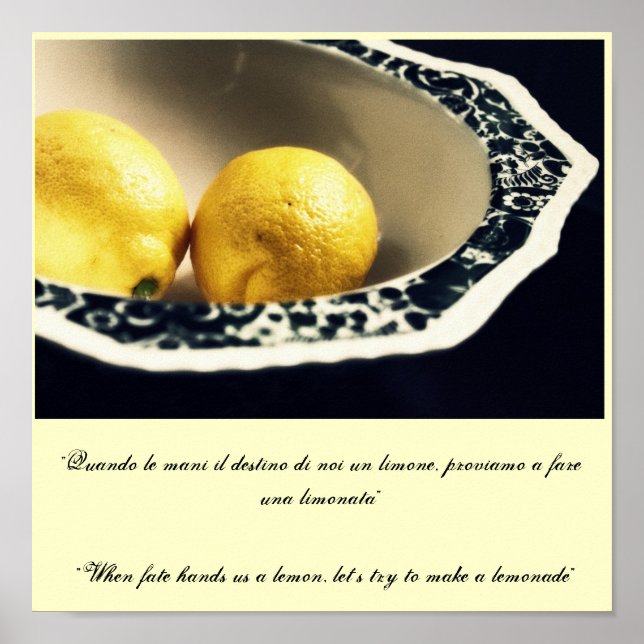 "När ödet händer oss en citron, låt... Poster (Framsidan)