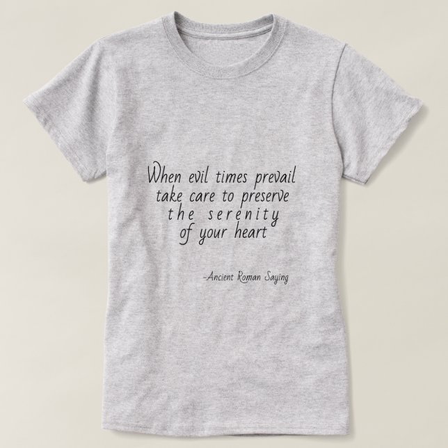 "När onda tider segrar" Horace T Shirt (Design framsida)