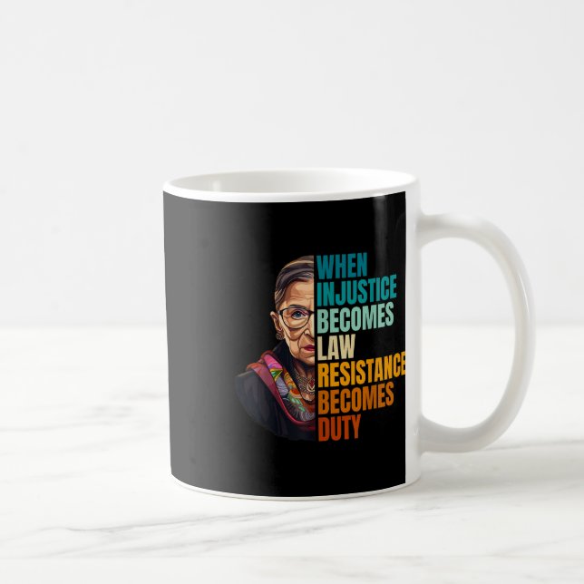 När orättvisa blir till lagmotstånd blir en skyldi kaffemugg (Höger)