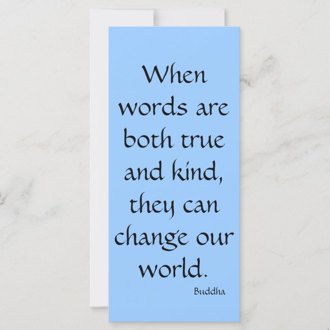 När ord båda är sanna... Rackkort (Framsida)