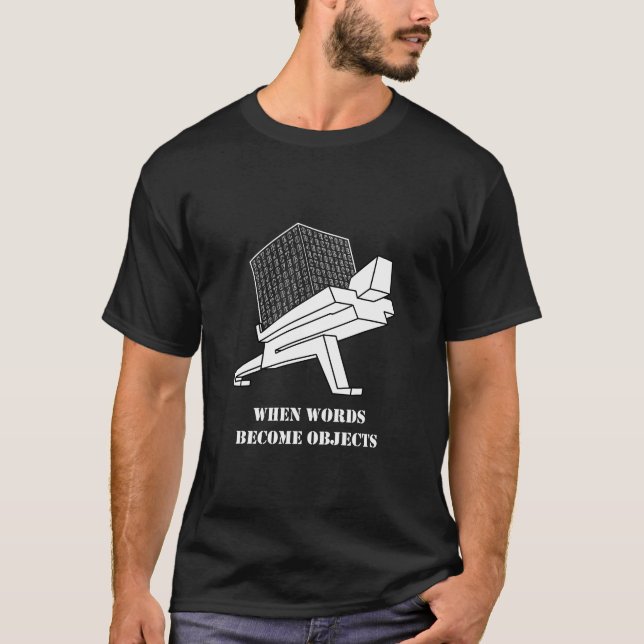 När Ord blir svarta T-Shirt-objekt T Shirt (Framsida)