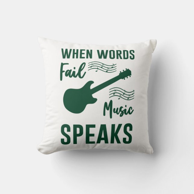 När Ord Misslyckas Musikspråk Kudde (Framsida)