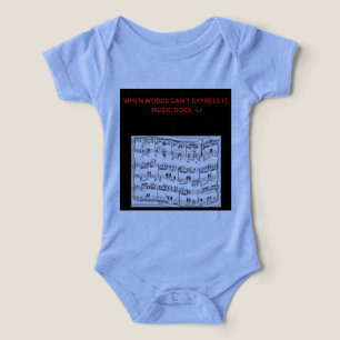 NÄR ORDEN INTE KAN UTTRYCKA DET, GÖR MUSIKEN DET. T SHIRT