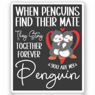När Penguins hittar sin mage stannar de tillsamman Klistermärken