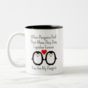 När Penguins hittar sin mage stannar de tillsamman Två-Tonad Mugg