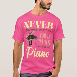 När Pianist Pensionerad Piano Spelare Musiker Pens T Shirt