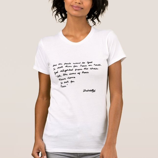 När poeterna gick till Gud T Shirt (Framsida)