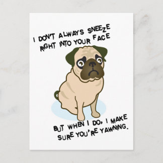 När puggar nys vykort