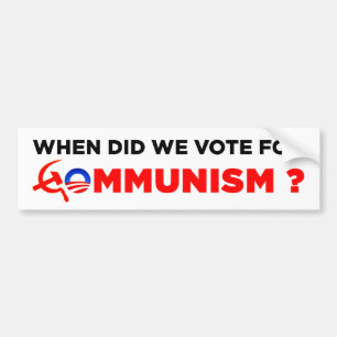 När röstade vi för kommunism? bildekal