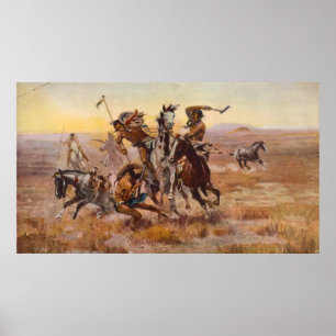 När Sioux och Blackfeet mötte vid Charles M. Poster