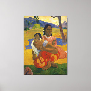 När ska du gifta dig? från Paul Gauguin (1892) Canvastryck