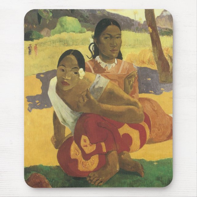 När ska du marry av Paul Gauguin, Vintage Art? Musmatta (Framsidan)