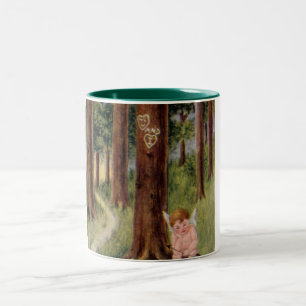 När ska vi träffa Vintagen Valentine Mugg? Två-Tonad Mugg