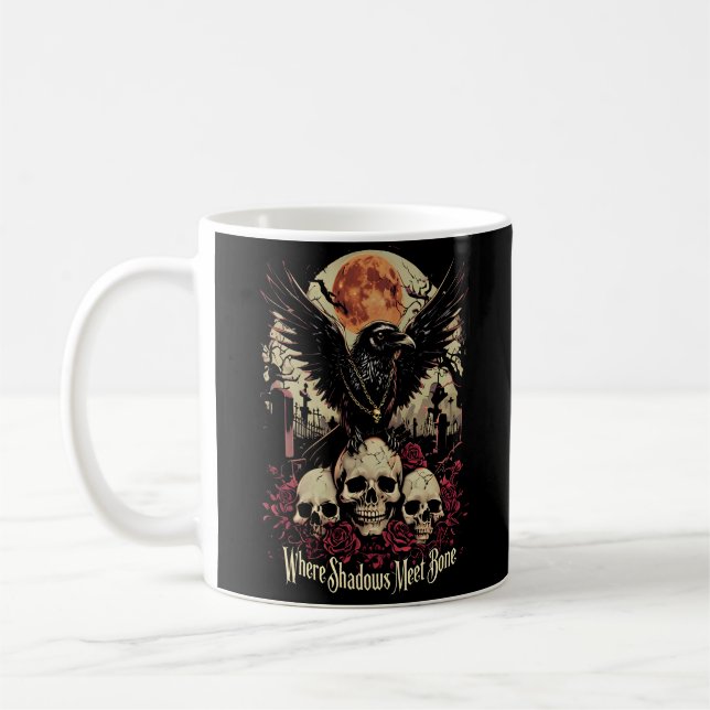 När skuggor möts av benet kaffemugg (Vänster)