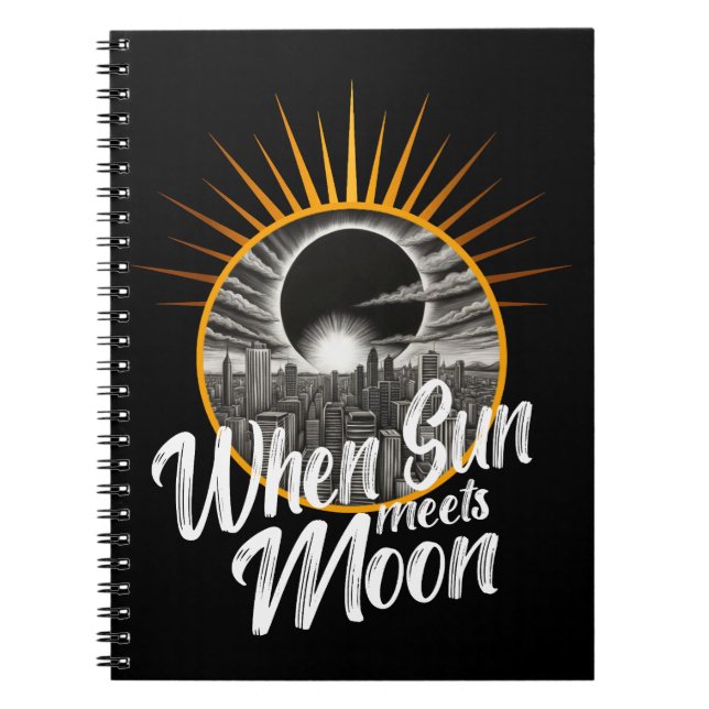 När Sol möts i Måne, då är svartsolenergi i Svart  Anteckningsbok (Framsidan)