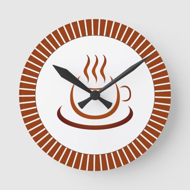 När som helst är kaffetid rund klocka (Framsida)