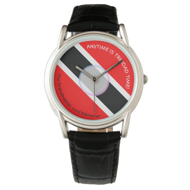 När som helst är Trinidad-tiden Armbandsur (Framsida)